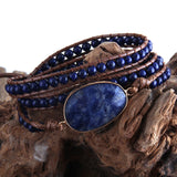 Sodalite 3 Strands Wrap Bracelet
